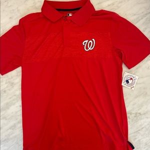 Washington Nationals Genuine Merchandise Mens performance polo shirt NWT